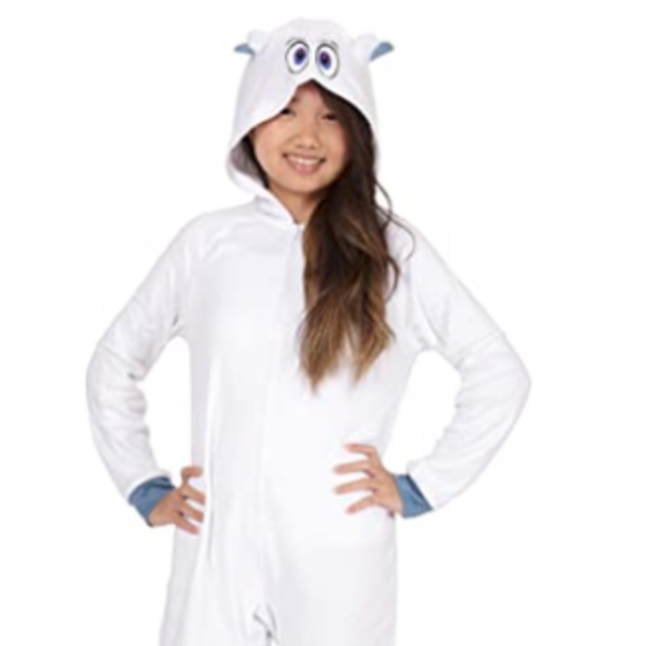 Smallfoot Migo One Piece Costume Pajama Set White - Picture 14 of 14